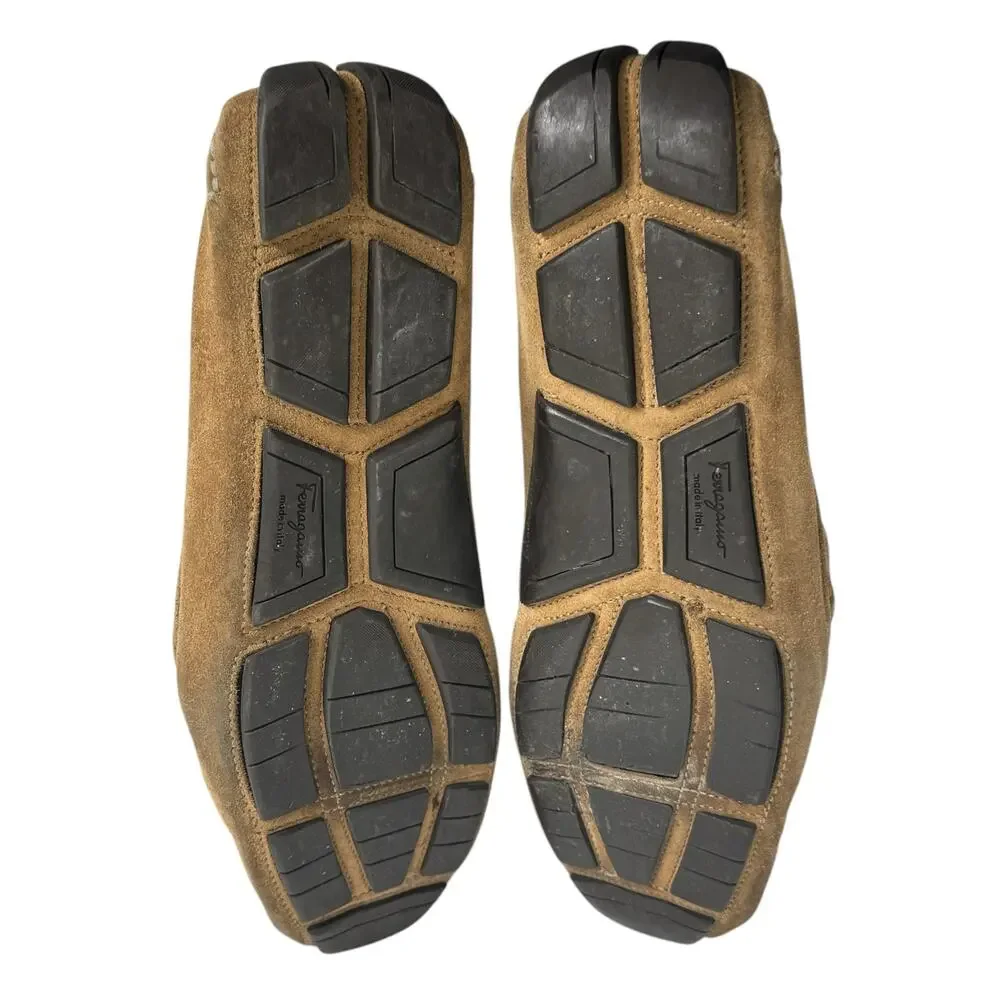 Salvatore Ferragamo suede from tan
